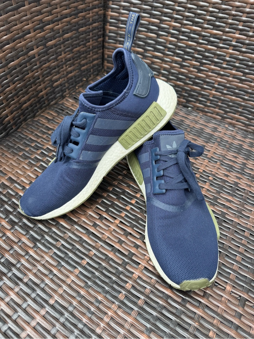adidas Navy and Olive Green Men’s Casual Sneakers